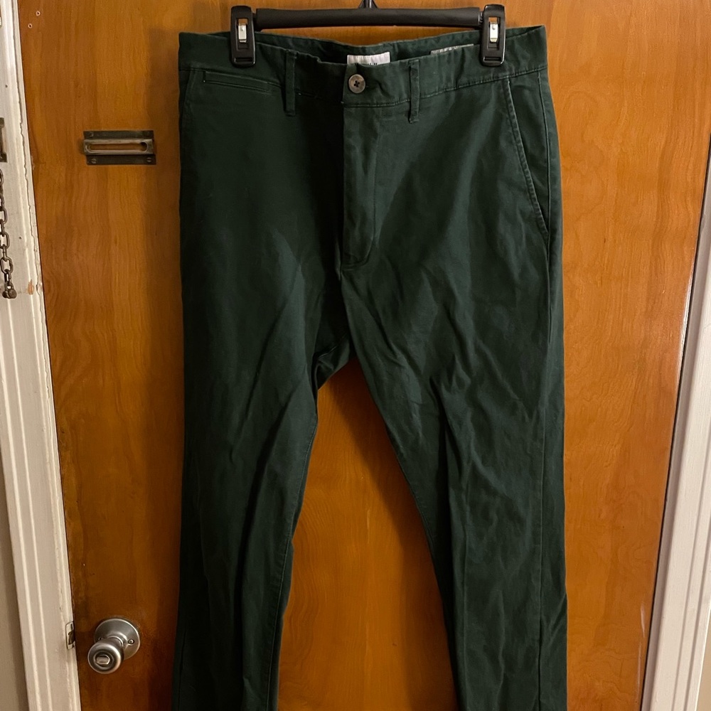 Dark green chinos